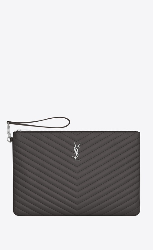 MONOGRAM Porte-documents en cuir matelassé